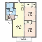 ハイタウン日の出 Aの間取り画像
