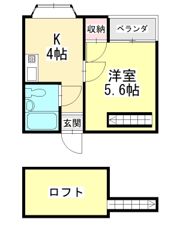 みすずコーポⅢの間取り画像
