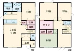 本通1丁目23番戸建の間取り画像
