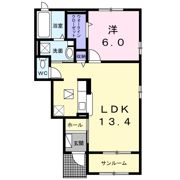 ティーア Aの間取り画像