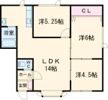 サンハイム吉川の間取り画像