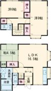 貝塚市堤 一戸建ての間取り画像