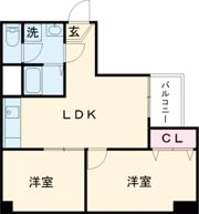 サンハイツ弐番館の間取り画像
