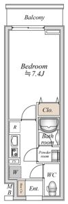 BandoubashiRentalApartmentの間取り画像