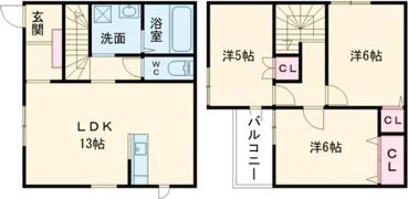 ルミナス新池Aの間取り画像