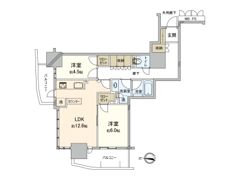 ローレルタワー堺筋本町の間取り画像