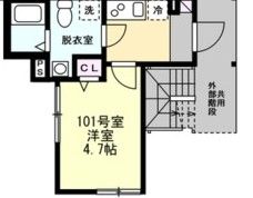 ベイルーム川崎渡田の間取り画像