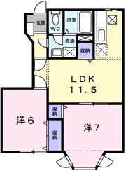 ヴィラモンターニュBの間取り画像