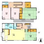 一ノ割戸建の間取り画像