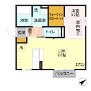 セジュール Bの間取り画像