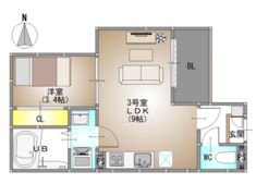 REGALEST Ray 仮称）REGALEST 北方3の間取り画像