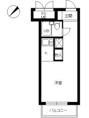 スカイコート世田谷用賀の間取り画像