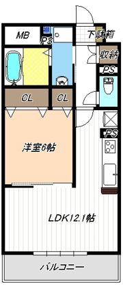 ディアコートKⅡの間取り画像