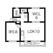 服部コーポの間取り画像