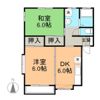 オアシス楠 Bの間取り画像