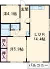 JAハイツ中屋の間取り画像