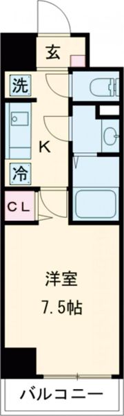 MISTRAL姫路駅前Ⅵ東駅前町の間取り画像
