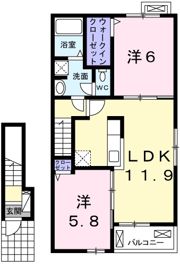 サニー ハピネスⅡの間取り画像