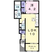 クオーレ Bの間取り画像