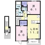 フレージュ パラッツォ Bの間取り画像