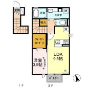 プログレ Aの間取り画像