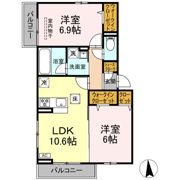 Green garden A棟の間取り画像