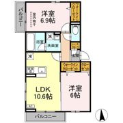Green garden A棟の間取り画像