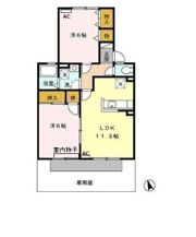 アネックス河尻 Aの間取り画像