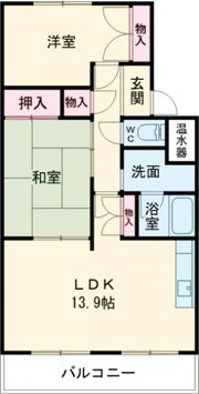 ラヴィーヌ新西方の間取り画像