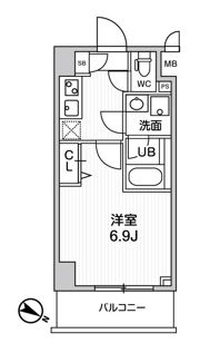 ALTERNA横濱阪東橋の間取り画像