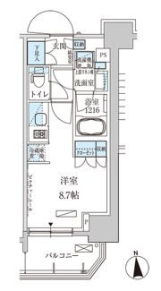 パークアクシス上野三丁目の間取り画像