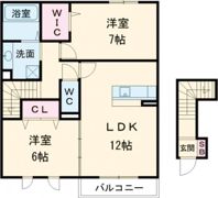 グランツコート三笠 C棟の間取り画像