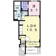 オリビエールBの間取り画像