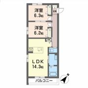 シャーメゾン ガーデンズ 今木の間取り画像