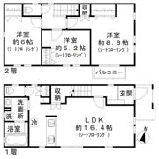 レジデンス大東の間取り画像