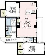 アバンティ カワサキの間取り画像