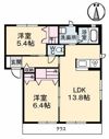 アン・ジュール A棟の間取り画像