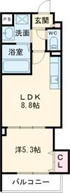 ラモーナ半田の間取り画像