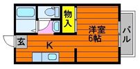 アンゲネェム倉敷 Bの間取り画像