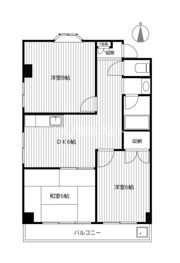 第6むさしマンションの間取り画像