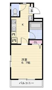 ル・シエル砂押橋の間取り画像
