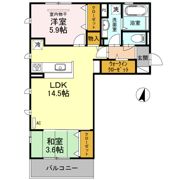 リ：エストⅡの間取り画像