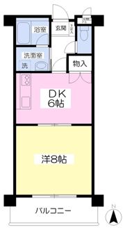 ヴィルヌーブマンションの間取り画像