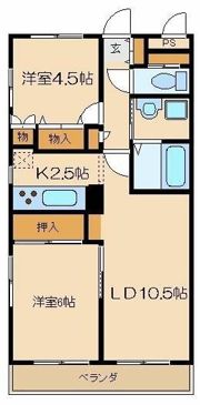 カーサ鶴川の間取り画像