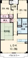 オルテンシアKOBEの間取り画像