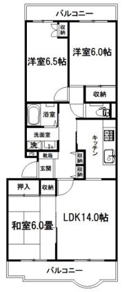 北浦和パークハウスの間取り画像