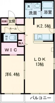 クレールAiの間取り画像