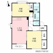 グリーンパーク’96 D棟の間取り画像
