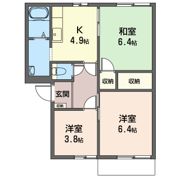 メゾン ウエストフィールズ Aの間取り画像