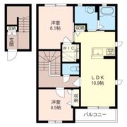 ソレアード Bの間取り画像